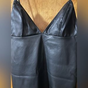 Victoria’s Secret Faux Leather Slip Dress Vegan Babydoll
